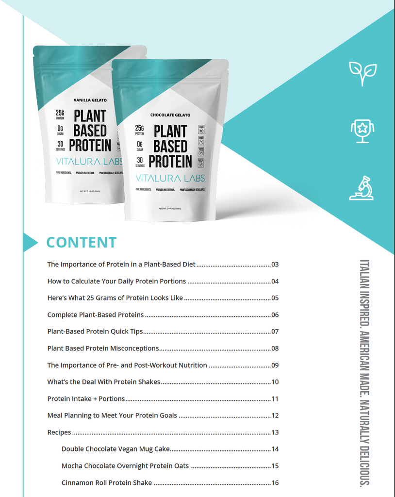 Vitalura Labs Plant-Based Protein Guide + Recipes